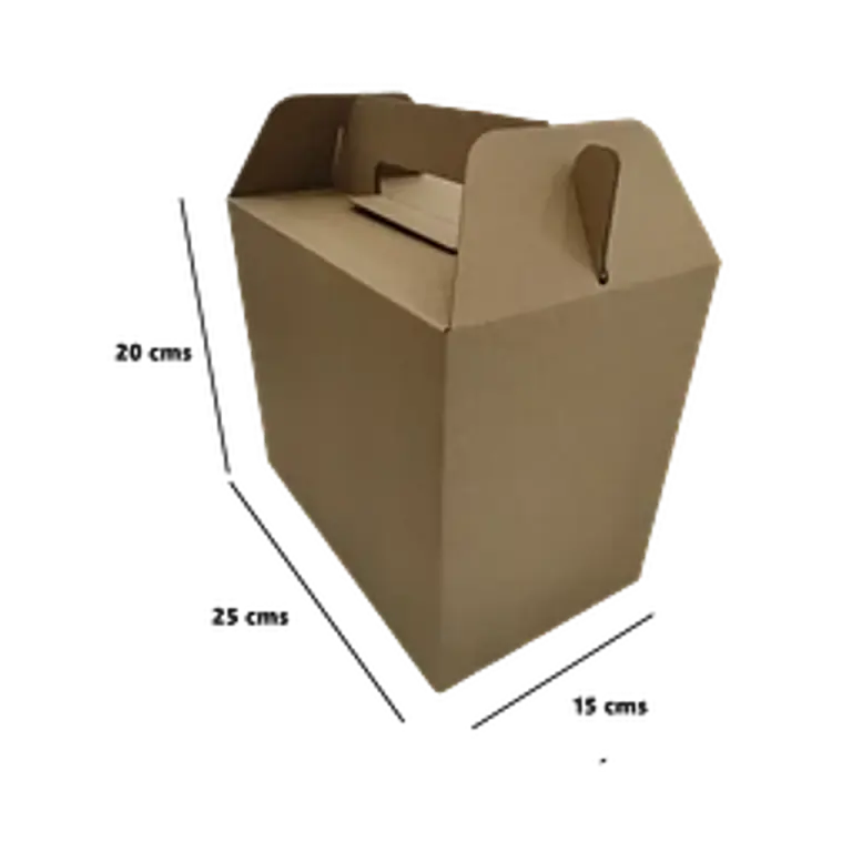 Caja Autoarmable Microcorrugado Maleta 25 x 20 x 15 cms